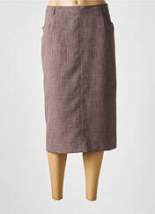 Jupe mi-longue marron FRANCOISE F pour femme seconde vue