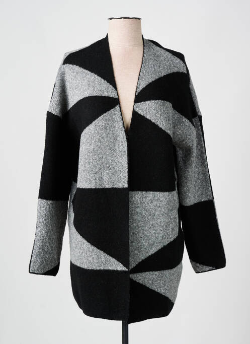 Gilet manches longues gris CECIL pour femme