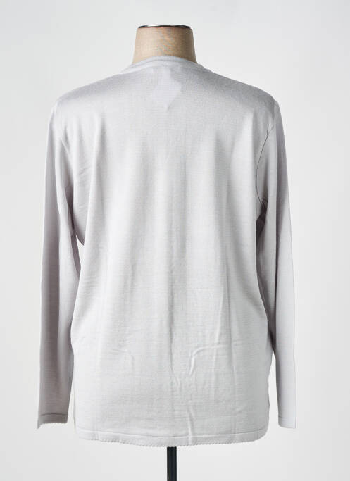 Gilet manches longues gris ELEANE pour femme