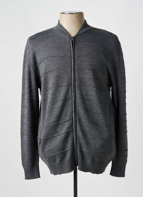 Gilet manches longues gris I.ODENA pour homme