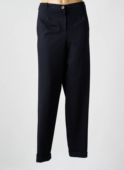 Pantalon droit bleu CHRISTINE LAURE pour femme