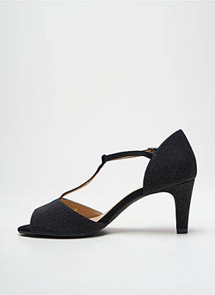 Escarpins tissage satiné talon de 4 à 6cm noir JB MARTIN femme
