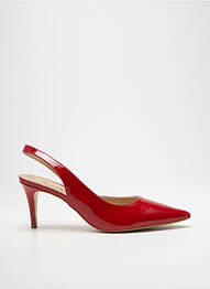 Escarpins matière lisse talon de 7 à 9cm rouge JB MARTIN femme
