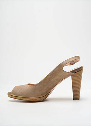Escarpins fermeture boucle(s) talon de 7 à 9cm beige ROSEMETAL femme
