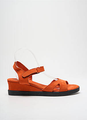 Sandales/nu pieds talon compensé talon de 4 à 6cm orange ARCHE femme