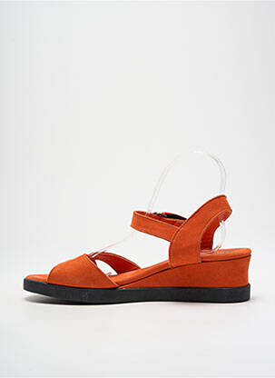 Sandales/nu pieds talon compensé talon de 4 à 6cm orange ARCHE femme