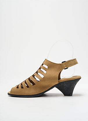 Sandales/nu pieds bout ouvert talon de 4 à 6cm beige ARCHE femme
