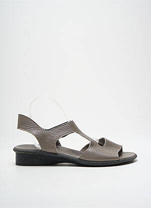 Sandales/nu pieds matière lisse talon plat jusqu'à 3cm gris ARCHE femme