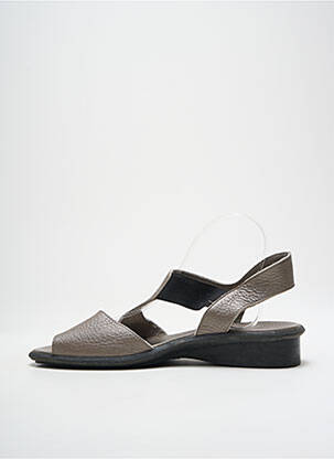 Sandales/nu pieds matière lisse talon plat jusqu'à 3cm gris ARCHE femme