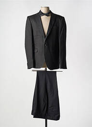 Costume de cérémonie fermeture zippée sous rabat avec crochet noir JEAN-LOUIS SCHERRER homme