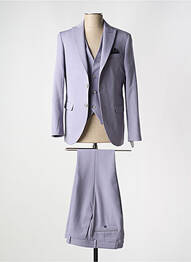 Costume de cérémonie fermeture zippée sous rabat avec crochet violet JEAN-LOUIS SCHERRER homme