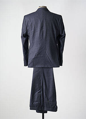 Costume de cérémonie fermeture zippée sous rabat avec crochet bleu ALAIN MANOUKIAN homme