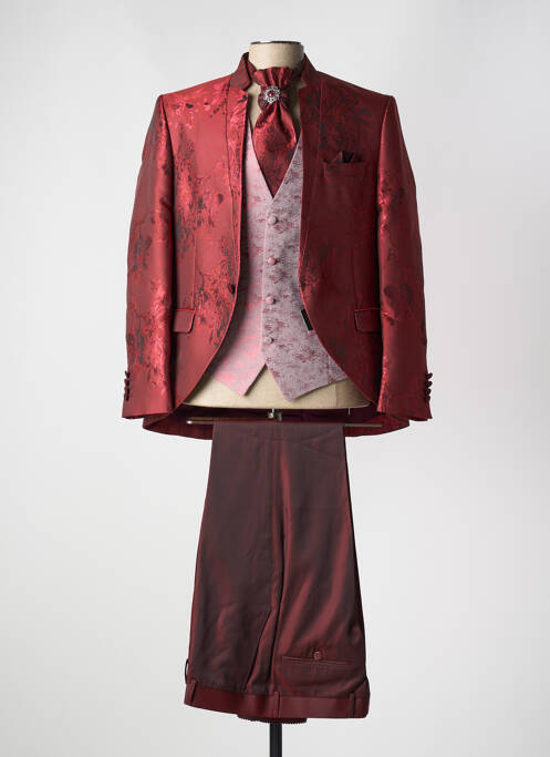 Costume de cérémonie rouge ADIMO pour homme