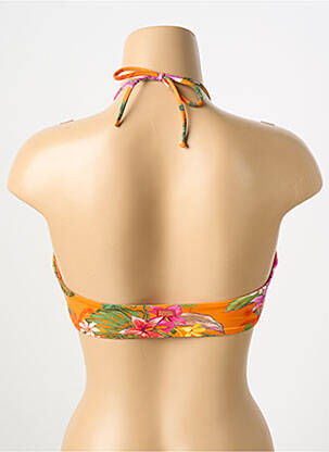 Haut de maillot de bain bretelles élastiquées ajustables orange BANANA MOON femme