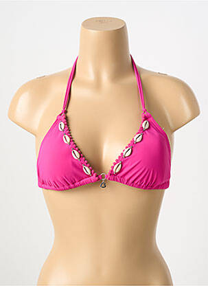 Haut de maillot de bain haut triangles haut triangles rose BANANA MOON femme