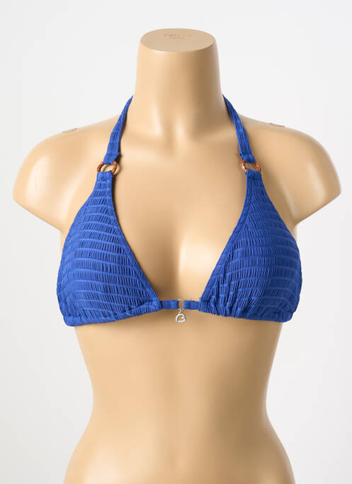 Haut de maillot de bain sans armature bleu BANANA MOON femme