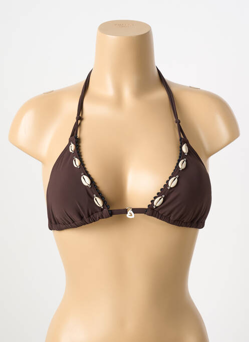 Haut de maillot de bain marron BANANA MOON pour femme