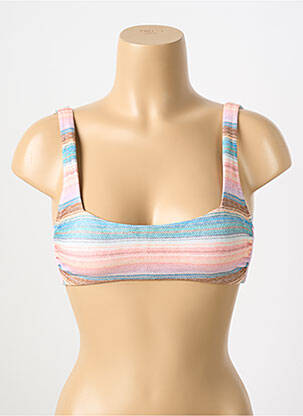 Haut de maillot de bain stretch haut soutien-gorge avec mousse de rembourrage amovible rose WATERCULT femme