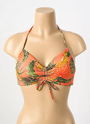 Haut de maillot de bain stretch haut soutien-gorge emboitant orange BANANA MOON femme
