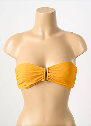 Haut de maillot de bain stretch haut bandeau orange WATERCULT femme