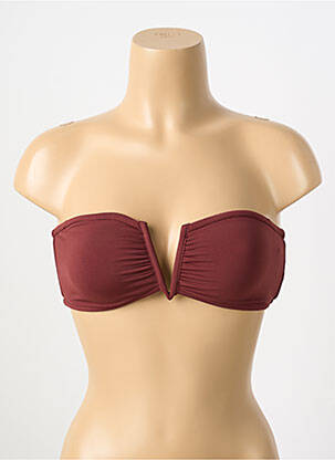 Haut de maillot de bain stretch haut bandeau rouge SEAFOLLY femme