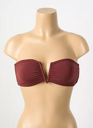 Haut de maillot de bain stretch haut bandeau rouge SEAFOLLY femme