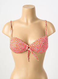 Haut de maillot de bain stretch haut soutien-gorge avec mousse de rembourrage amovible orange BANANA MOON femme
