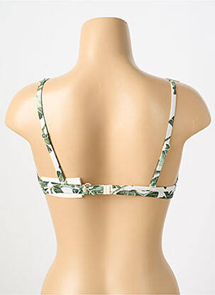 Haut de maillot de bain stretch haut soutien-gorge moulé vert WATERCULT femme