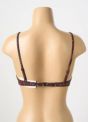 Haut de maillot de bain stretch haut soutien-gorge moulé marron WATERCULT femme