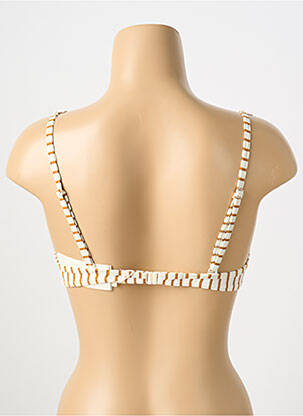 Haut de maillot de bain stretch haut soutien-gorge balconnet beige WATERCULT femme