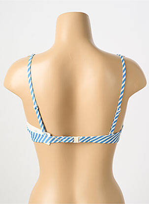 Haut de maillot de bain stretch haut soutien-gorge balconnet bleu WATERCULT femme