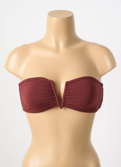 Haut de maillot de bain stretch haut bandeau rouge SEAFOLLY femme