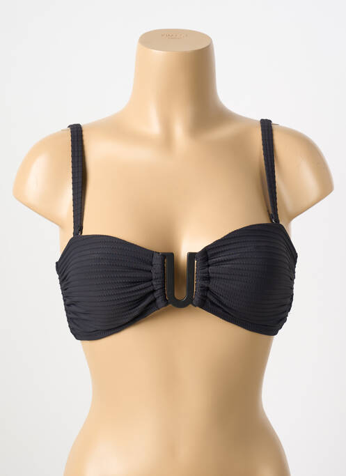 Haut de maillot de bain stretch haut bandeau noir SEA LEVEL femme