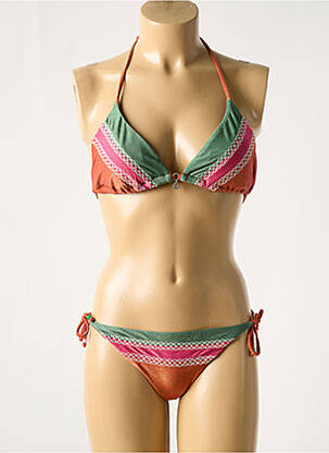 Maillot de bain 2 pièces orange BANANA MOON pour femme