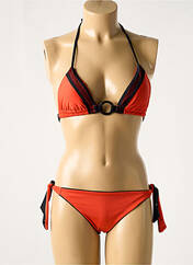 Maillot de bain 2 pièces orange DAVID pour femme seconde vue