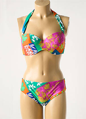 Maillot de bain 2 pièces rose ROIDAL pour femme