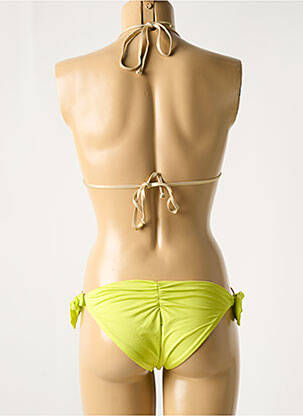 Maillot de bain 2 pièces stretch haut soutien-gorge avec mousse de rembourrage amovible jaune VACANZE ITALIANE femme