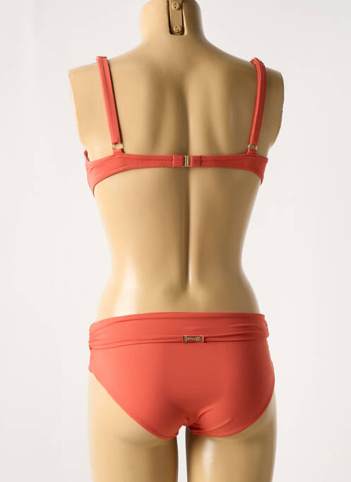 Maillot de bain 2 pièces orange GENIUS pour femme