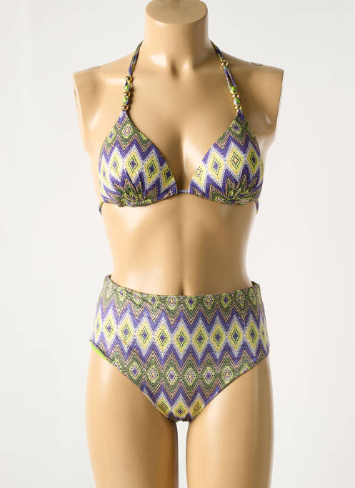 Maillot de bain 2 pièces violet GENIUS femme