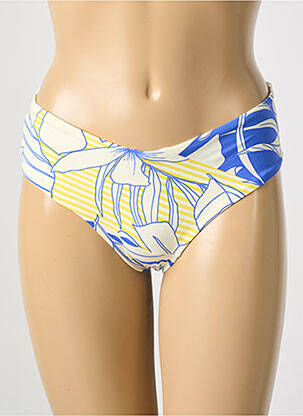 Bas de maillot de bain imprimé fantaisie culotte bleu MAAJI femme