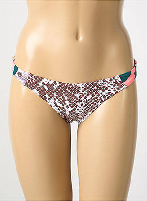 Bas de maillot de bain imprimé fantaisie bikini marron MAAJI femme