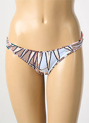 Bas de maillot de bain imprimé fantaisie bikini marron MAAJI femme