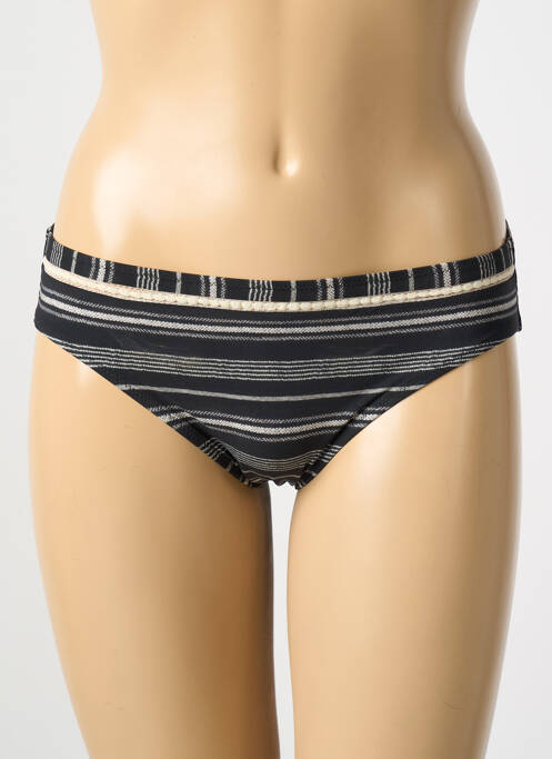 Bas de maillot de bain imprimé fantaisie culotte noir WATERCULT femme