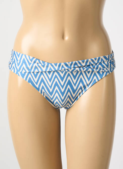 Bas de maillot de bain imprimé fantaisie culotte bleu WATERCULT femme