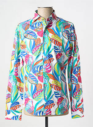 Chemise manches longues imprimé fantaisie bleu THE SURFCAR homme
