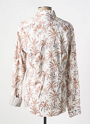 Chemise manches longues manches longues beige DARIO BELTRAN homme