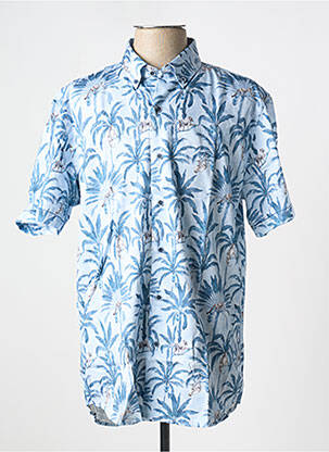 Chemise manches courtes imprimé fantaisie bleu DARIO BELTRAN homme