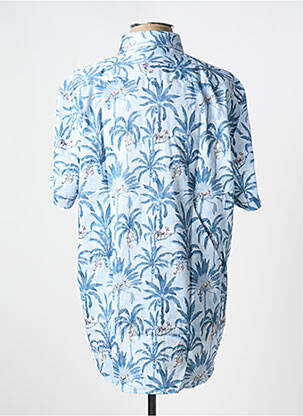 Chemise manches courtes imprimé fantaisie bleu DARIO BELTRAN homme