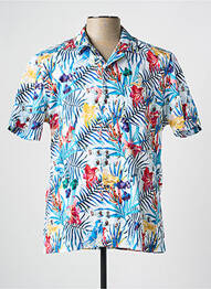 Chemise manches courtes imprimé tie and dye bleu DARIO BELTRAN homme