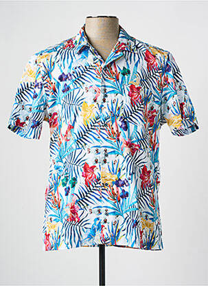 Chemise manches courtes poches bleu DARIO BELTRAN homme